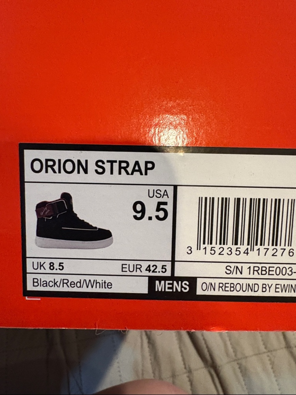 Men's Sneakers - Black/Red/White